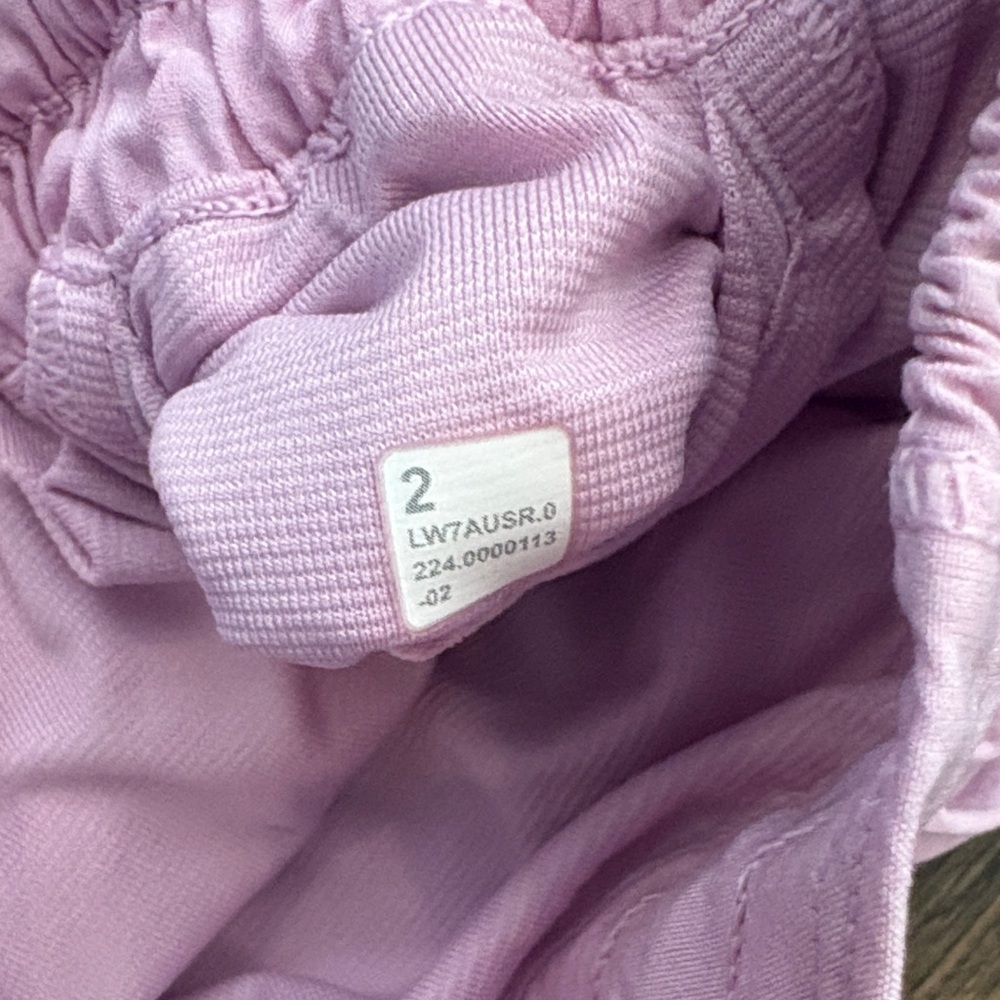Light Pink Women's Athletic Shorts - Breathable Running Shorts by Lululemon - Picture 5 of 7